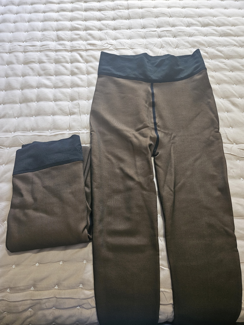 Fleecies High-Rise Tights with Black Waistband